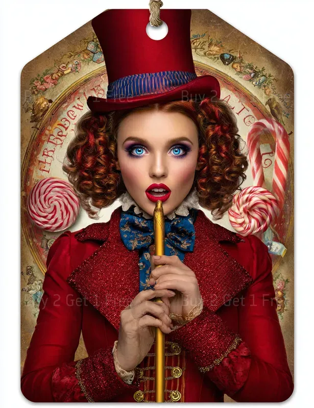 Vintage Circus Girl Product Tags