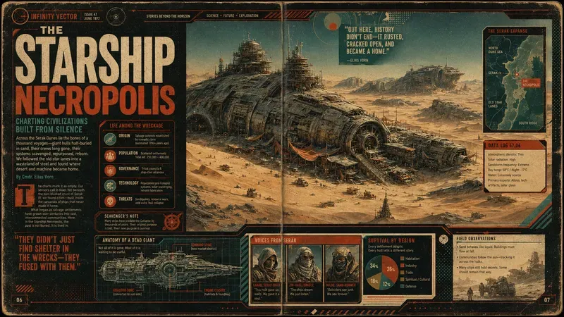 Pulp Science Fiction Horizontals