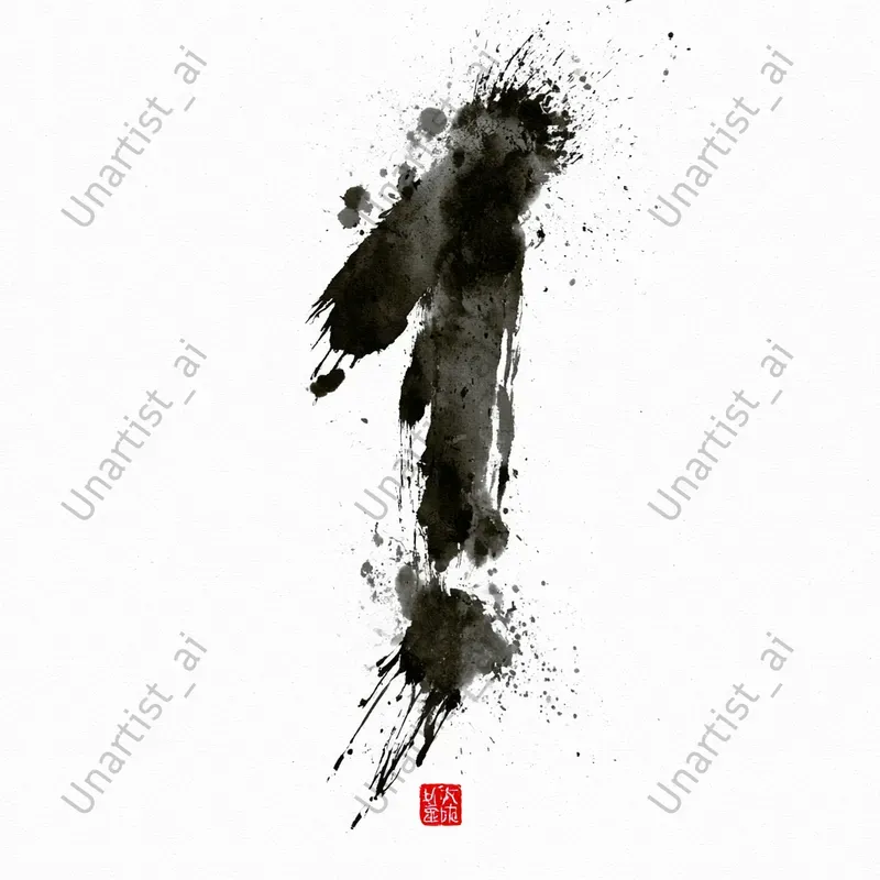Japanese Calligraphy Numbers