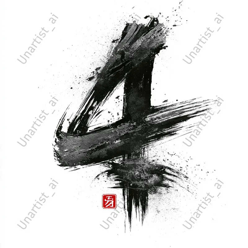 Japanese Calligraphy Numbers