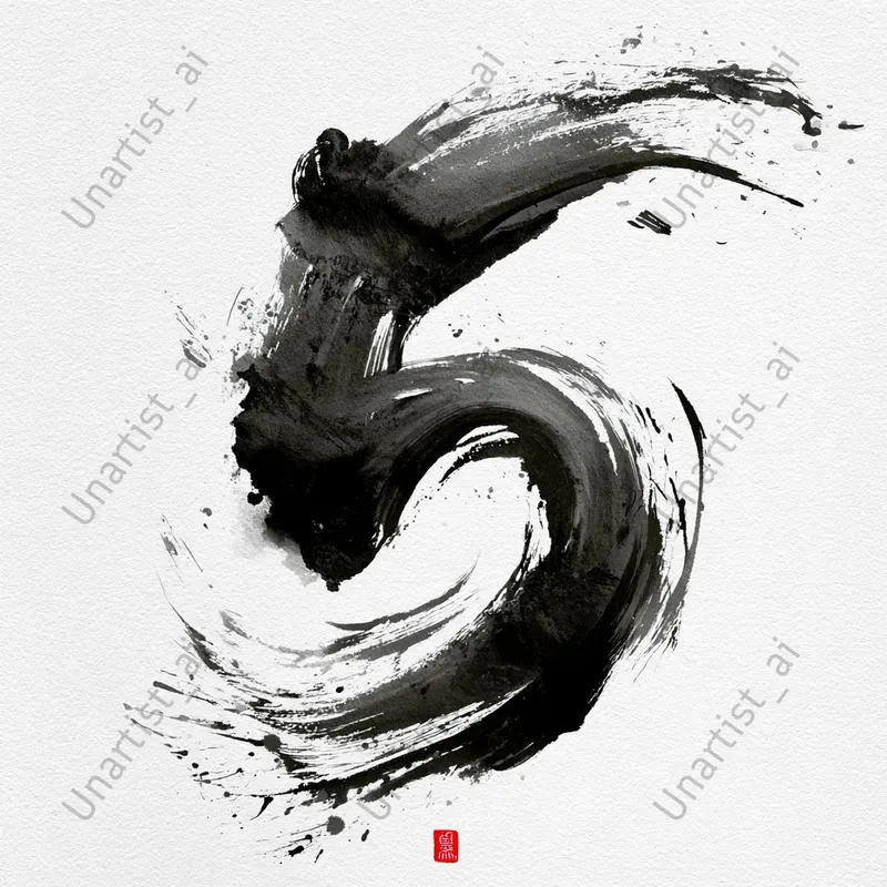 Japanese Calligraphy Numbers