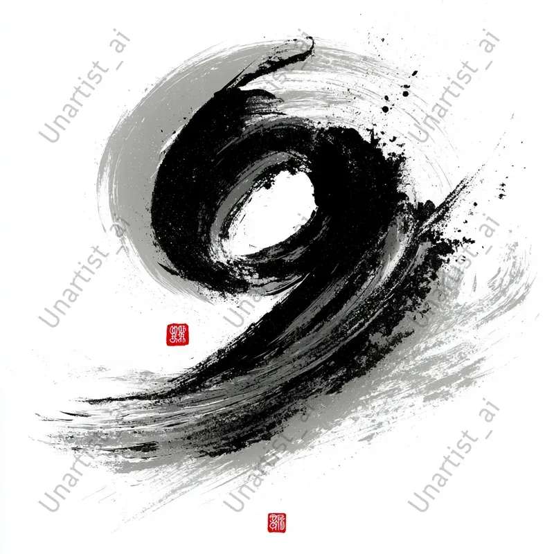 Japanese Calligraphy Numbers