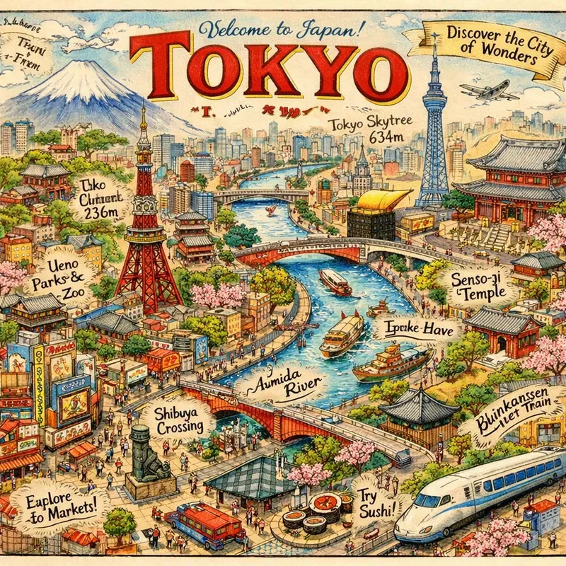 Illustrated Travel Poster Generator