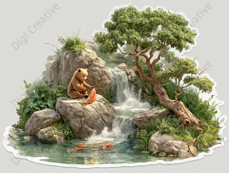 Charming Airbrush Sticker Art