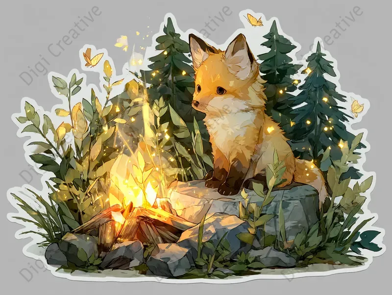 Charming Airbrush Sticker Art