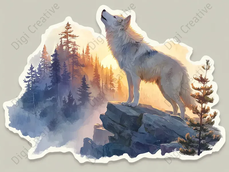 Charming Airbrush Sticker Art