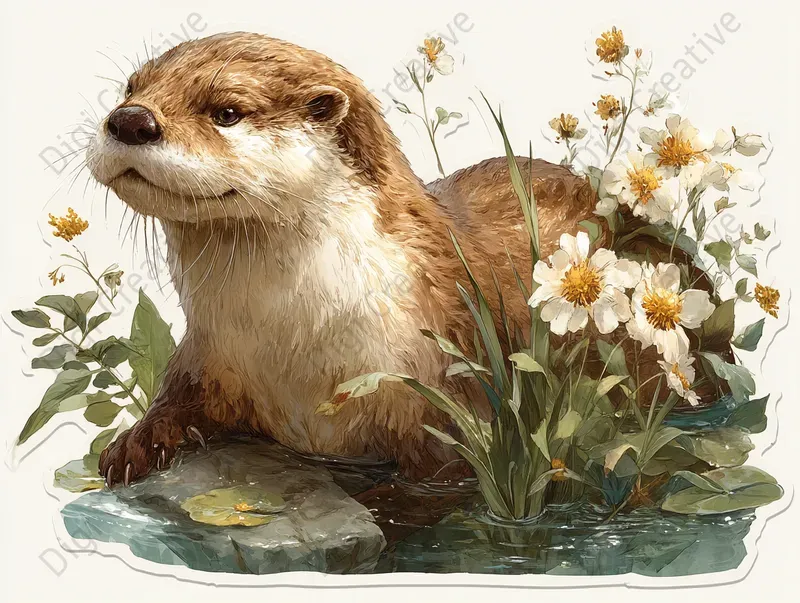 Charming Airbrush Sticker Art