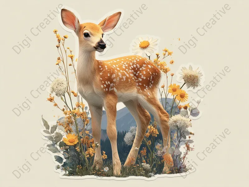 Charming Airbrush Sticker Art