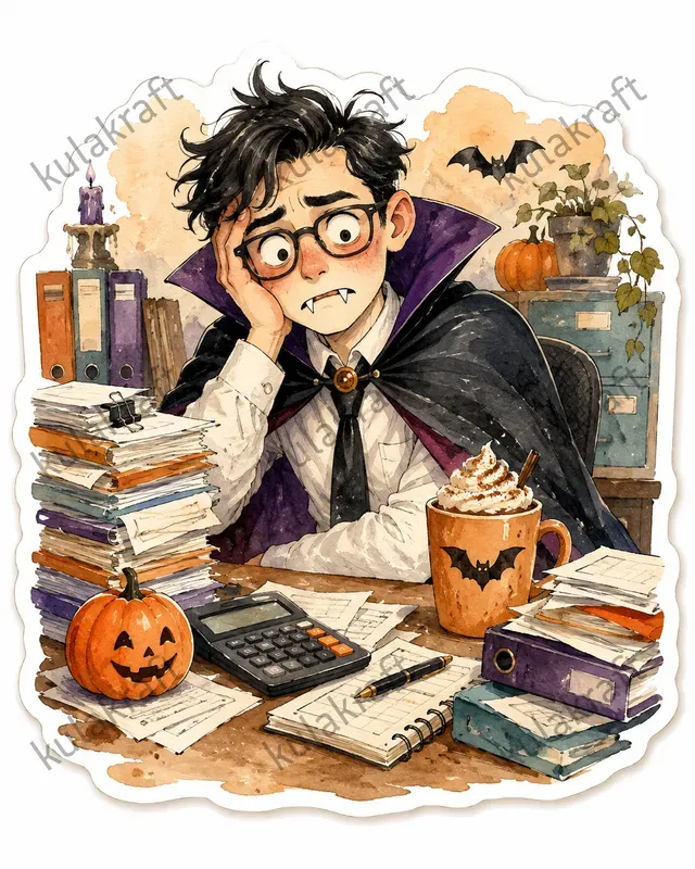 Halloween Office Worker Sticker Packs