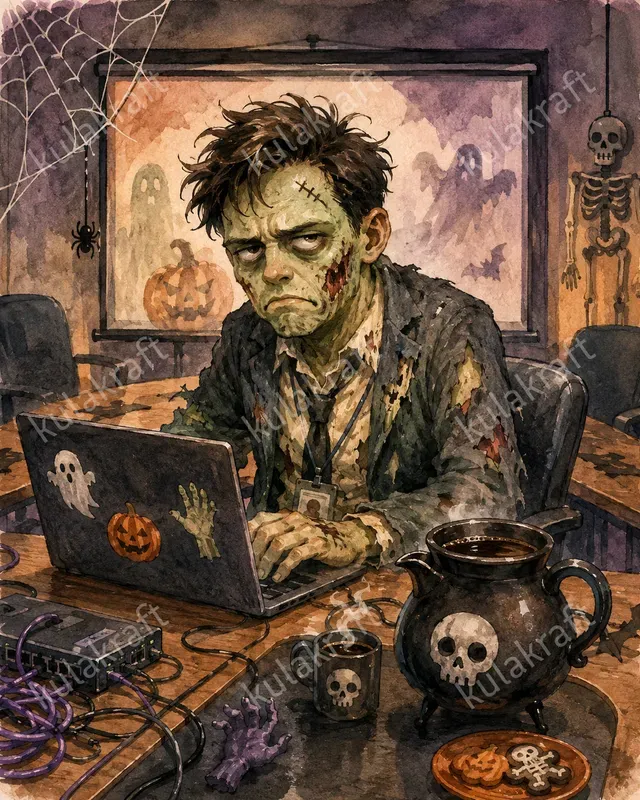 Halloween Office Worker Sticker Packs