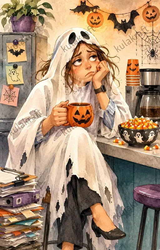 Halloween Office Worker Sticker Packs