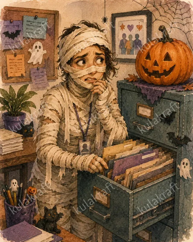 Halloween Office Worker Sticker Packs