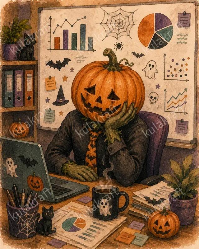 Halloween Office Worker Sticker Packs