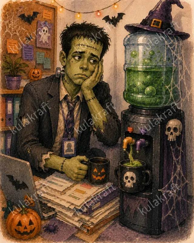 Halloween Office Worker Sticker Packs