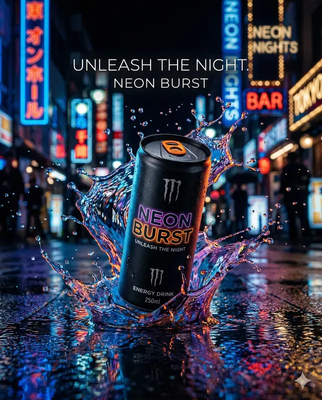 Design Ultimate Energy Drink Adverts