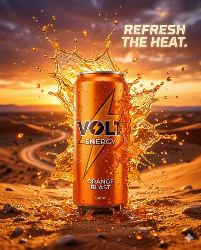 Design Ultimate Energy Drink Adverts