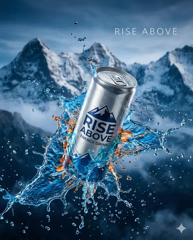 Design Ultimate Energy Drink Adverts