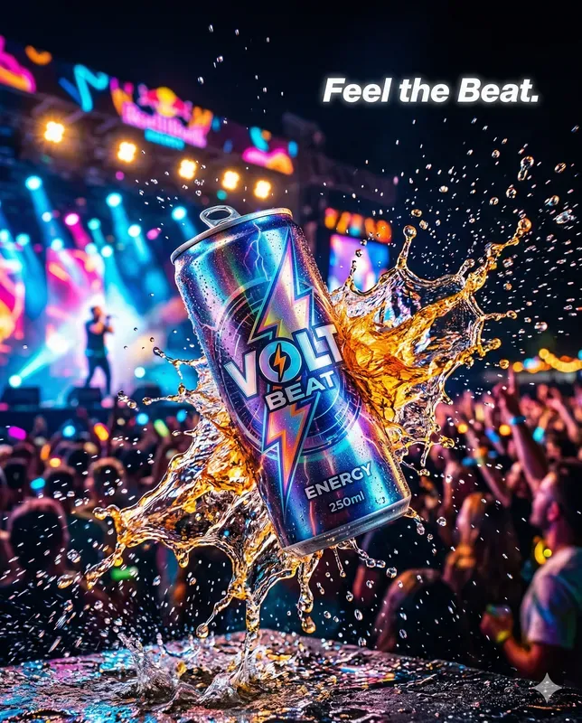 Design Ultimate Energy Drink Adverts