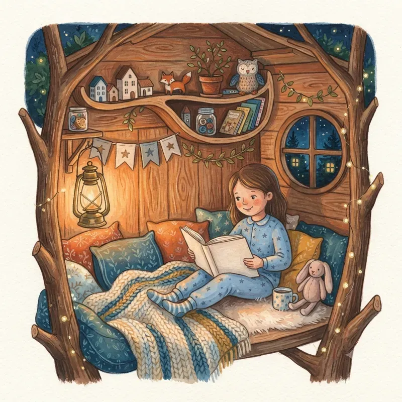 Storybook Reading Nook Scene Art Systems