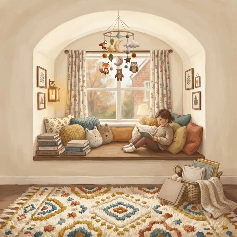 Storybook Reading Nook Scene Art Systems