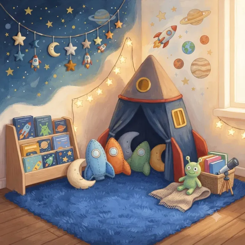 Storybook Reading Nook Scene Art Systems