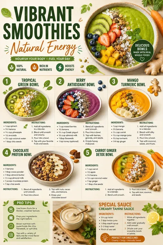 Professional Recipe Infographic Posters