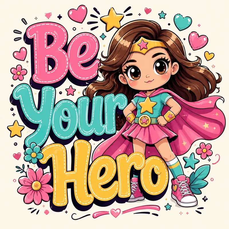 Cute Character Tee Design Kits