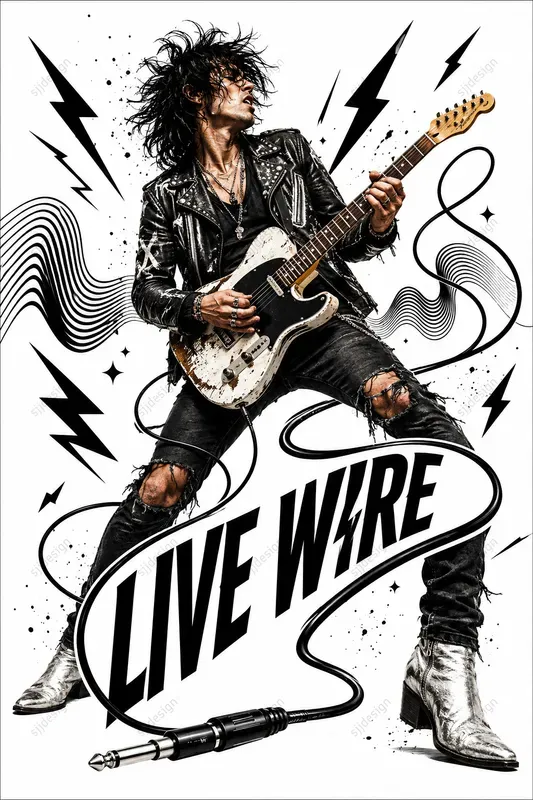 Kinetic Vector Chaos Posters