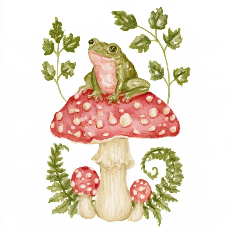 Enchanted Woodland Watercolor Cliparts