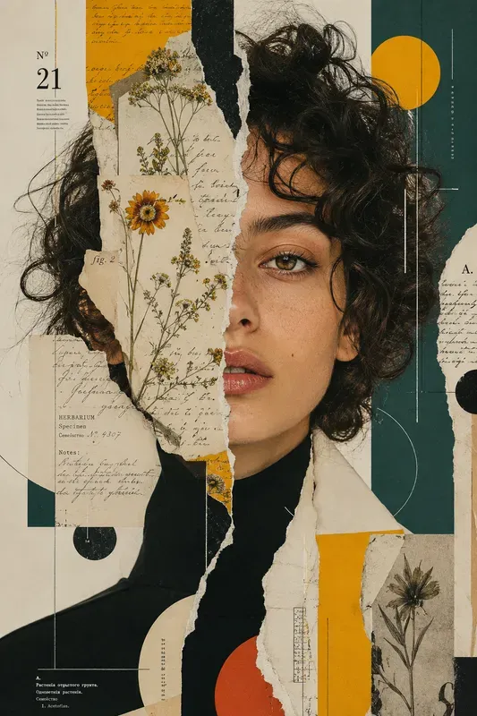 Splitface Surreal Collage Art