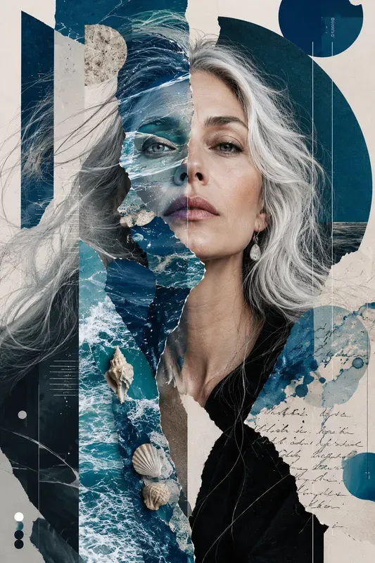 Splitface Surreal Collage Art
