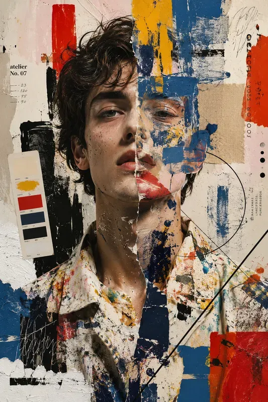Splitface Surreal Collage Art