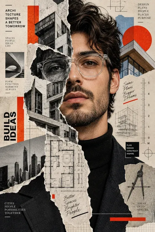 Splitface Surreal Collage Art