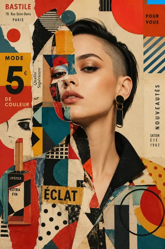 Splitface Surreal Collage Art