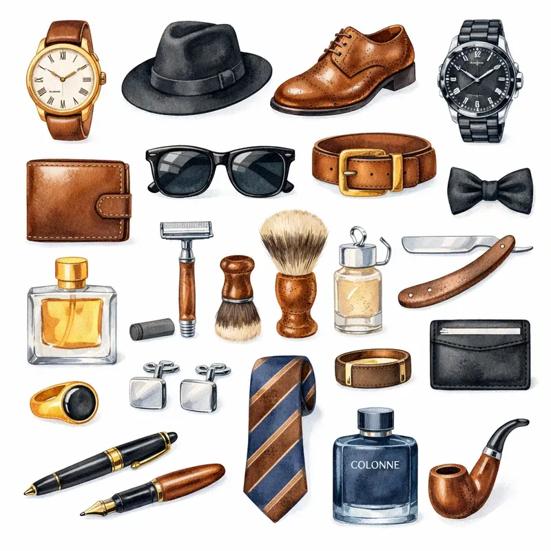 Mens Accessories Clipart