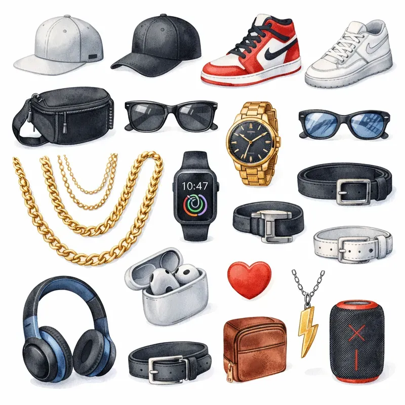 Mens Accessories Clipart
