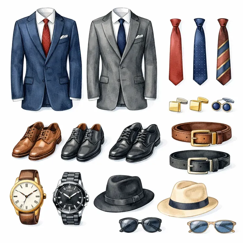 Mens Accessories Clipart