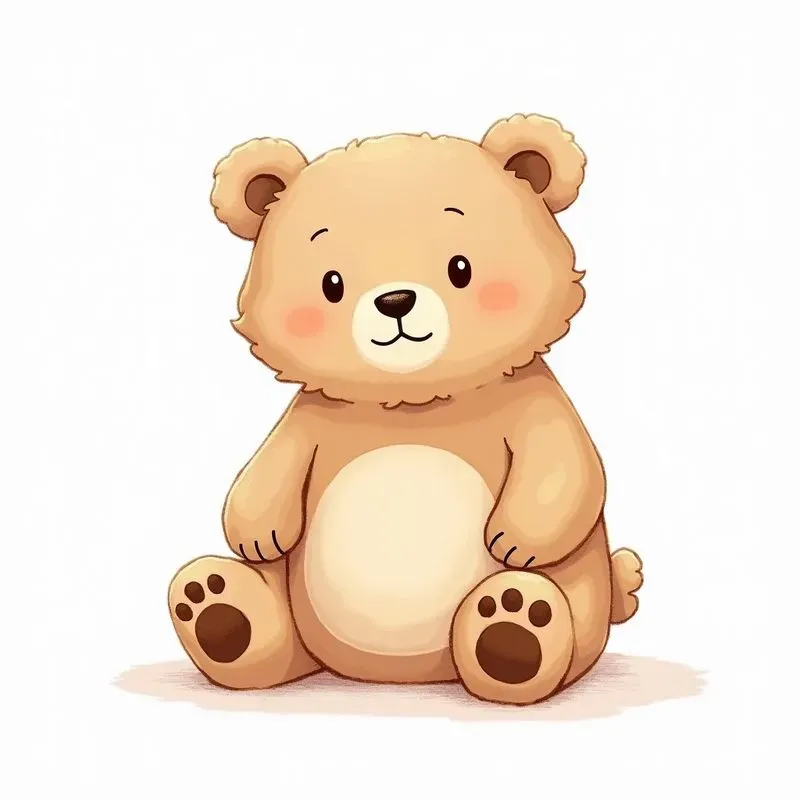Cute Animal Handdrawn Kawaii Style