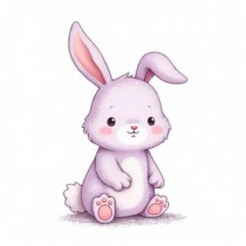 Cute Animal Handdrawn Kawaii Style