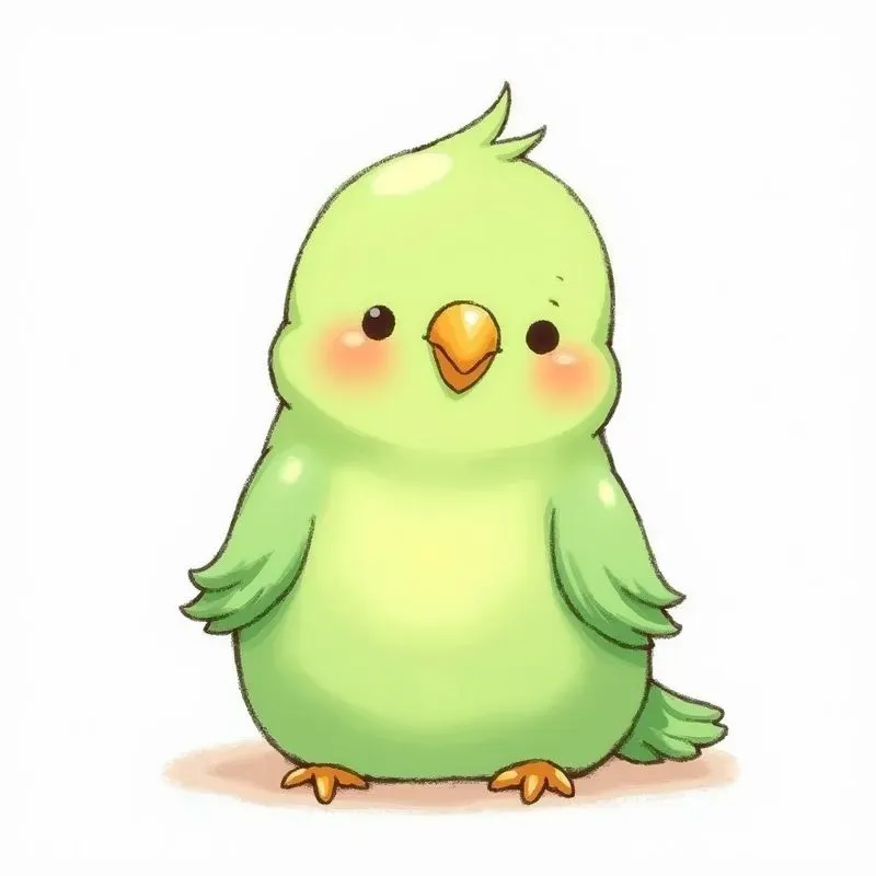 Cute Animal Handdrawn Kawaii Style