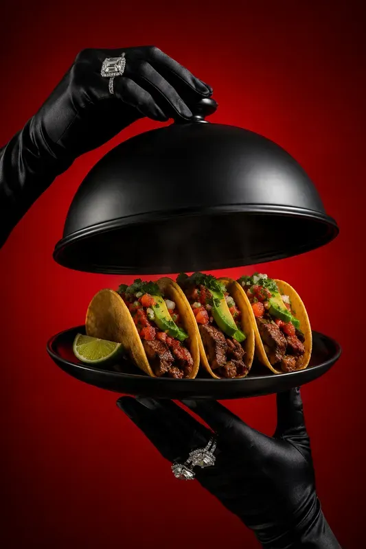 Luxury Floating Food Advertisements