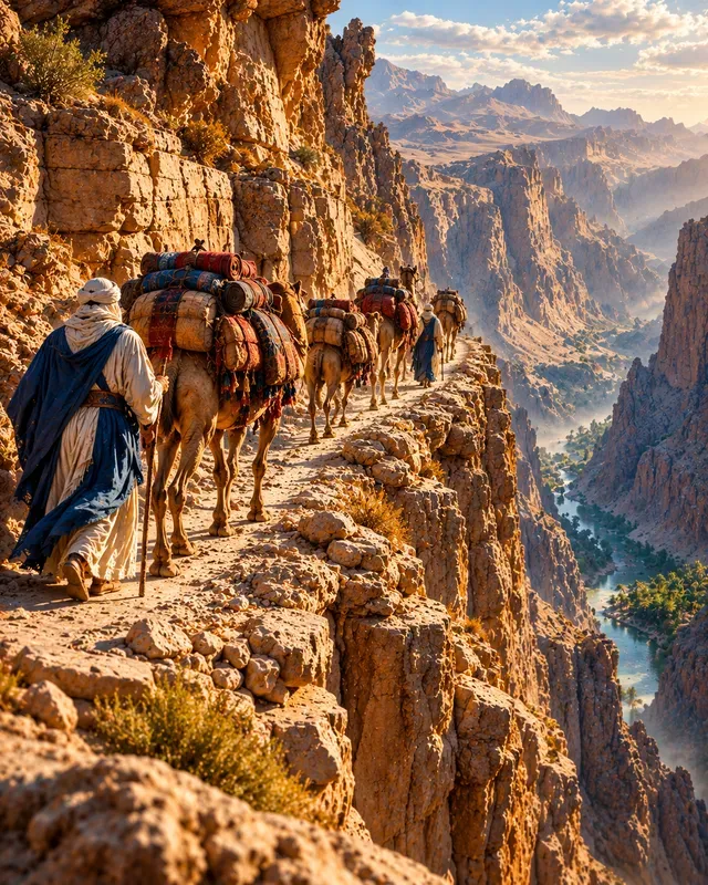 Desert Nomad Caravan Scenes