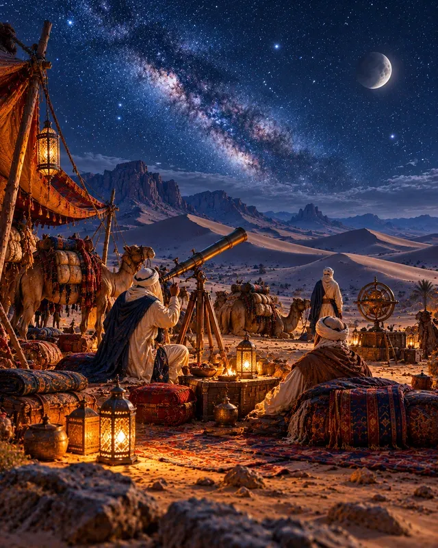 Desert Nomad Caravan Scenes