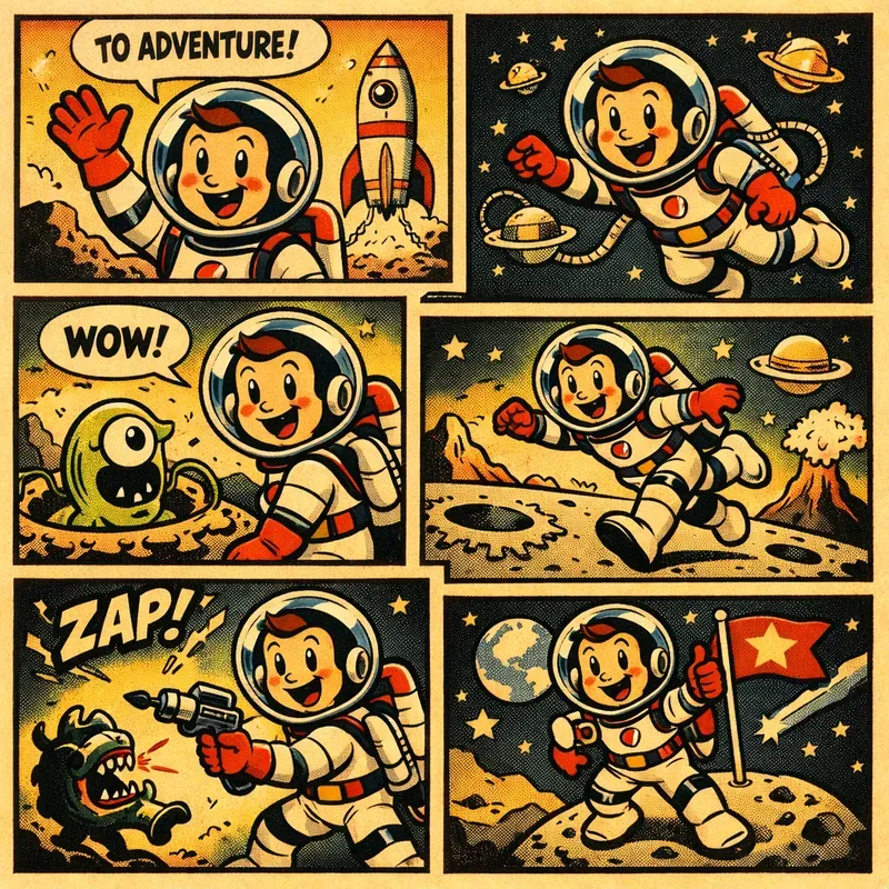 Vintage Comic Panel Generator