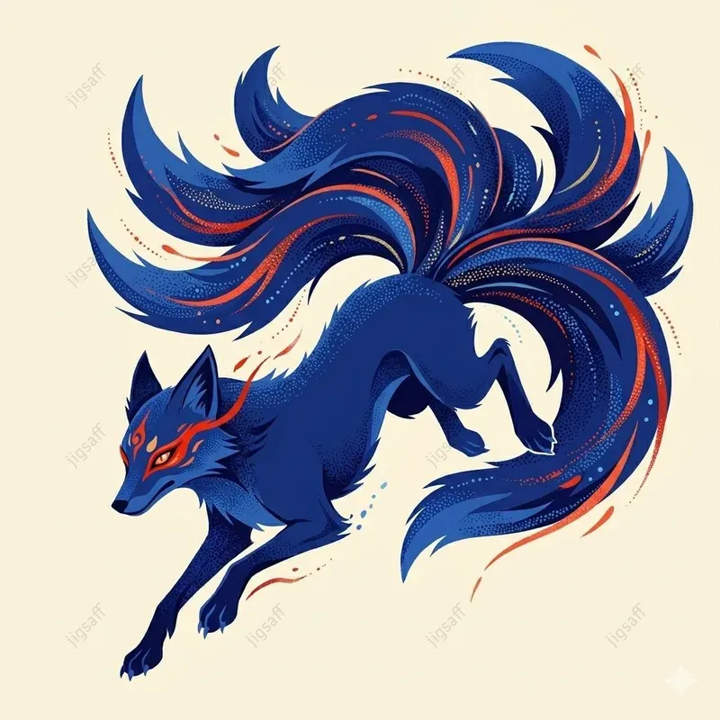 Mystical Fauna Stylized Gouache Art