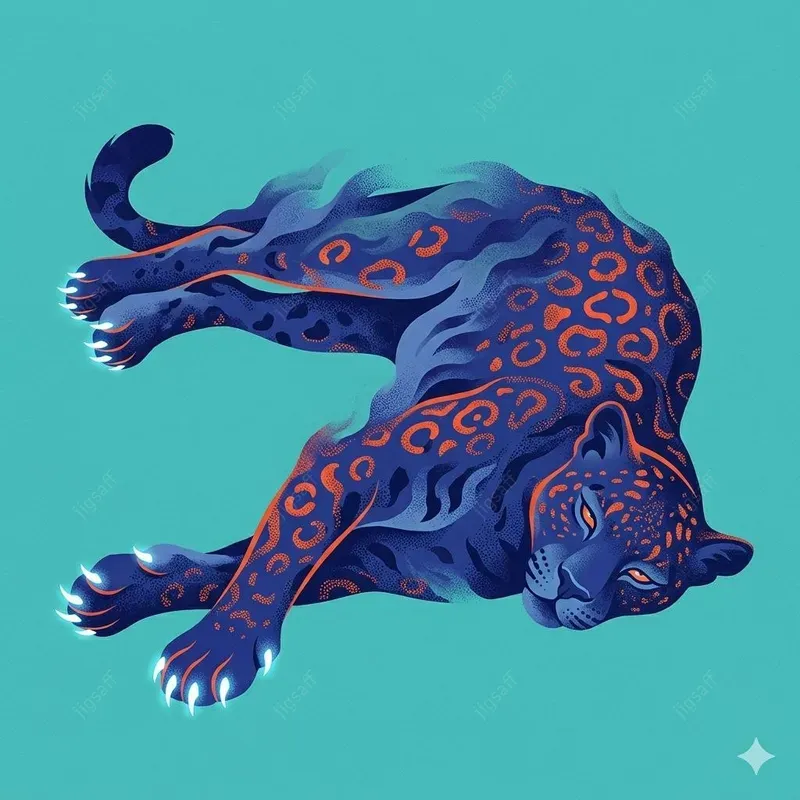 Mystical Fauna Stylized Gouache Art