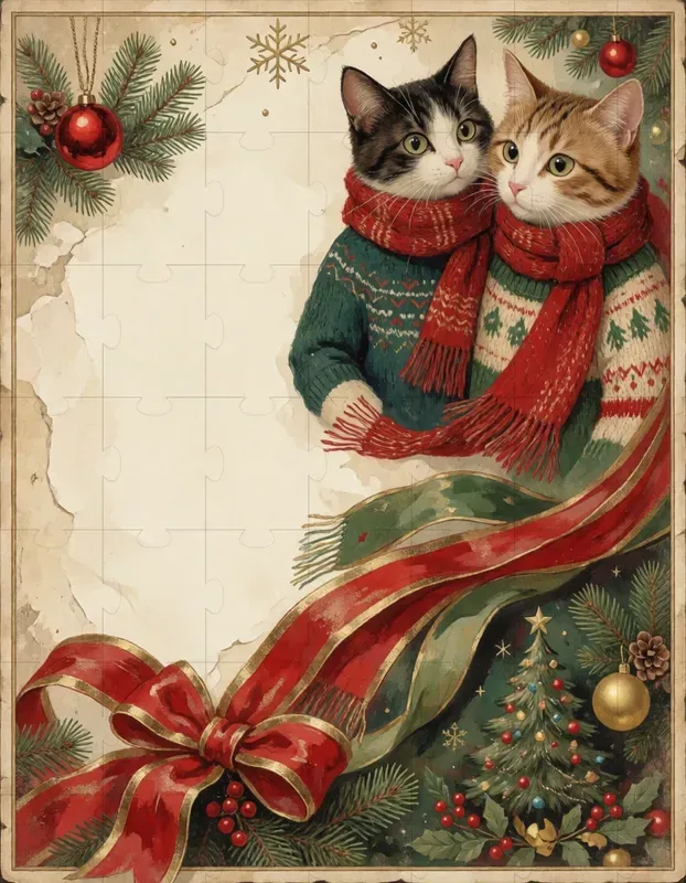 Vintage Christmas Digital Papers