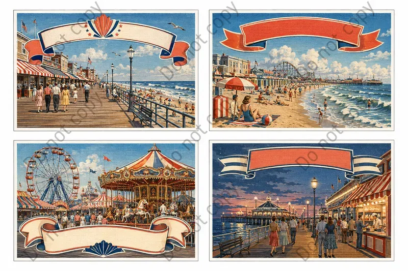 Linen Era Souvenir Postcard Art