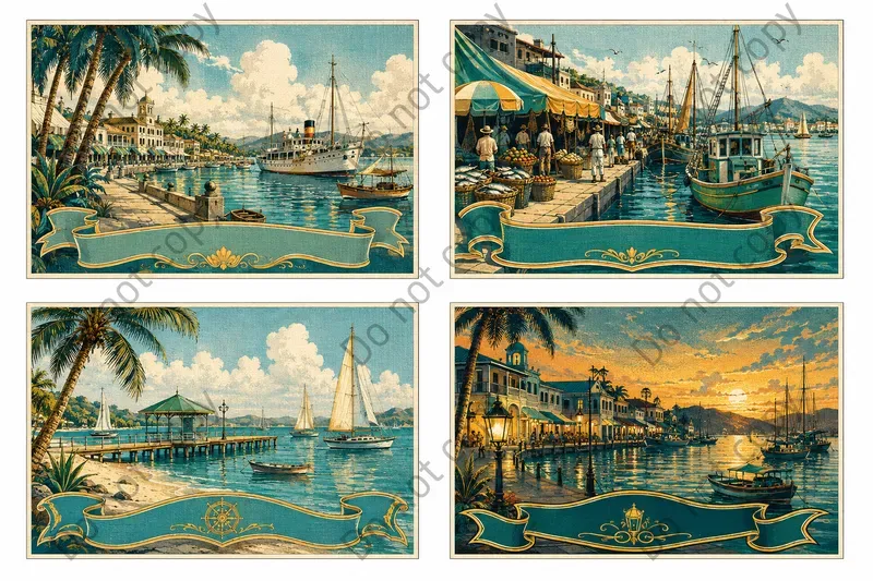 Linen Era Souvenir Postcard Art