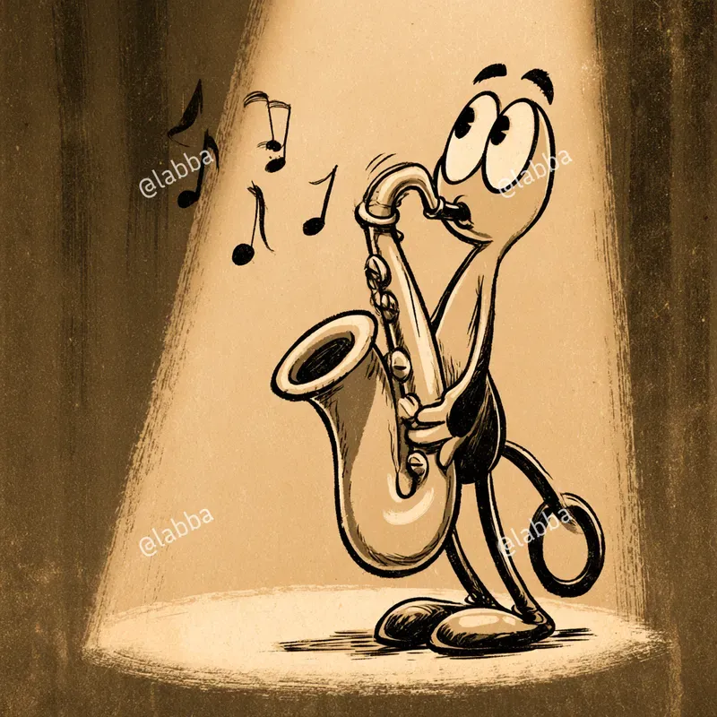 Vintage 1930s Rubber Hose Cartoon Art